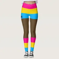 Pansexual PrideFaux Shorts & Legs   Leggings