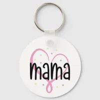 Personalized Photo Heart Mama - Mother's Day Keychain