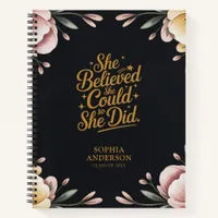 She Believed She Could | Motivational Graduation Notebook