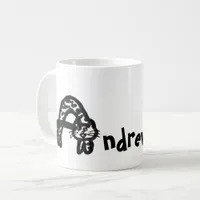 Mug - Name with Initial Cat Letter A