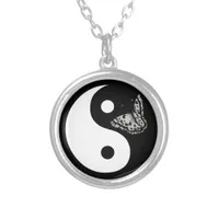 Butterfly Yin Yang Necklace