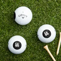 Custom Business Logo Print Callaway Golf Ball 3pk