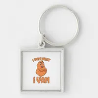 I Yam What I Yam Sweet Potato Funny Thanksgiving Keychain