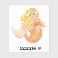 Blond Mermaid Sticker