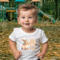 Hop into Learning: Adorable Alphabet Rabbit Toddler T-shirt