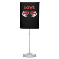 Skeleton Hands Heart Funny Design Table Lamp