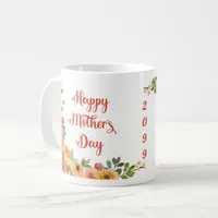 Orange roses Happy Mother's Day year  Coffee Mug