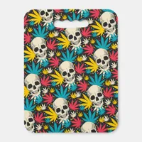 Skulls and Leaf Seat Cushion