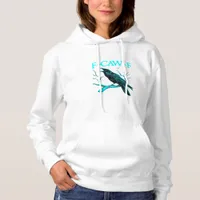 Crow F-Caw-F Funny Bird Retro Design Creative Styl Hoodie