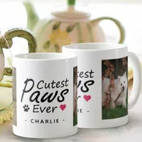 Cutest Paws Ever Cute Dog Mom Photo Keepsake Gift Coffee Mug