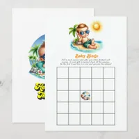 Here Comes the Son Baby Shower Bingo Game Invitation