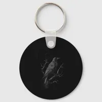 Crow, F-Caw-F Funny Bird Vintage Style Keychain