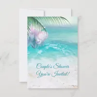SPARKLING OCEAN WATERS Couple's  Shower Invitation