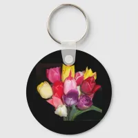 Tulips Says it All Keychain