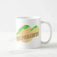 Just peachy coffee mug