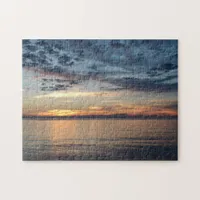 Beautiful Ocean Sunset with Clouds Rolling in Jigsaw Puzzle
