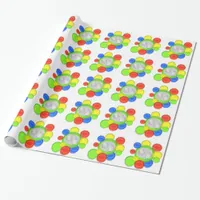 Gift Wrap - Colored Bubbles withPphoto