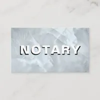*~* NOTARY PHOTO Bold MARBLE Signing Agent Business Card