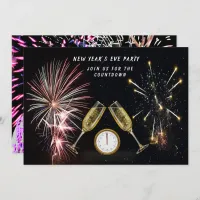 New Year’s Eve Party Fireworks Countdown Invitation