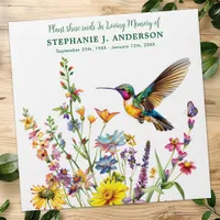Funeral Wildflower Seed Packets Floral Memorial Envelope