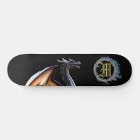 *~* Metallic Elemental Fierce BLUE Dragon AP88 Skateboard