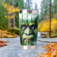 Cool Sasquatch in the Woods Insulated Tumbler