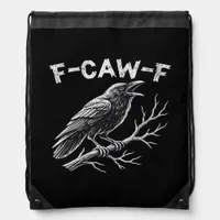 F-Caw-F Classic Retro Style Drawstring Bag