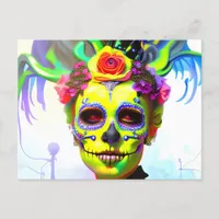 Day of the Dead Woman Postcard