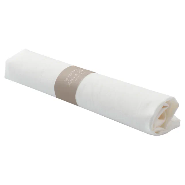 Minimal Elegant Solid Color  Napkin Bands