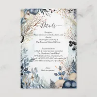 Ethereal Delicate Watercolor Serene Foliage   Enclosure Card