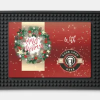 Christmas wreath professional Bar Mat