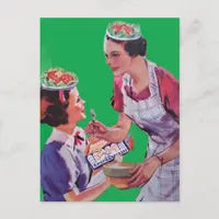 Silly Salad Hats collage Postcard