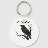 F-Caw-F Funny Crow Keychain
