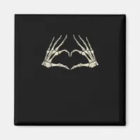 Skeleton Hands Heart Funny Halloween Men Women Kid Magnet