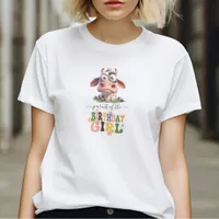 Cute Cow Farm Animals 2nd Birthday Party T-Shirt