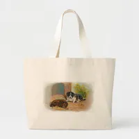 Puppies Large Tote Bag