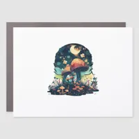 Cottagecore And Aesthetic Goblincore Mushroom Fair Car Magnet