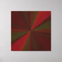 Circular Gradient Patchwork Red to Green Canvas Print