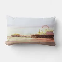 Santa Monica Pier Sunrise Lumbar Pillow