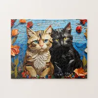 Cat Mosaic Stained Glass Designer Puzzle