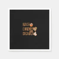 Eat Drink And Be Scary Graphic Napkins
