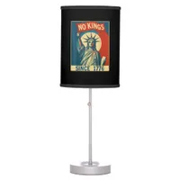 No Kings In America Since 1776 Vintage Cool Style Table Lamp