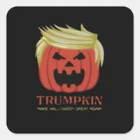 Sweatshirt, Trumpkin, Halloween Merch  Square Sticker