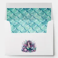 Cute Mermaid Girl Envelope