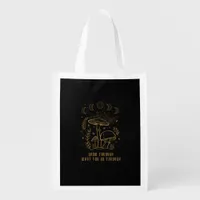 Goblincore Aesthetic Academia Cottagecore Mushroom Grocery Bag