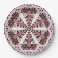 Geometry Country Earth Pink Mandala Paper Plates