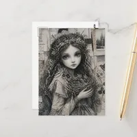 Bird Princess Fairy Postcard