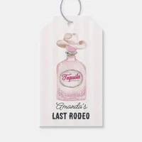 Last Rodeo Pink Tequila Bottle Cowgirl Gift Tags