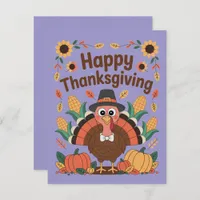 Thanksgiving Turkey Note Card