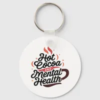 Personalized Hot Cocoa & Mental Health Keychain